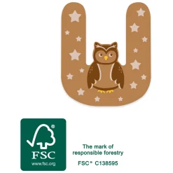 Small Foot - Houten Dieren Kinderletter - U Discount