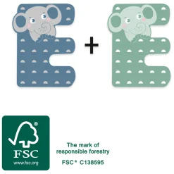 Small Foot - Houten Dieren Kinderletter - E Best