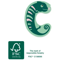 - Houten Dieren Kinderletter - C-Small Foot Best