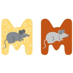 - Houten Dieren Kinderletter - M>Small Foot