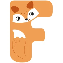 Small Foot - Houten Dieren Kinderletter - F