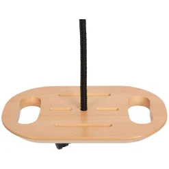 - Houten Disc Schommel met Handgrepen Black Line-Small Foot