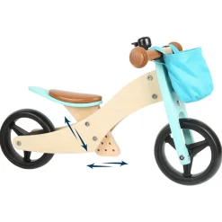 - Houten Driewieler en Loopfiets 2in1 Turquoise><noscript><img width=