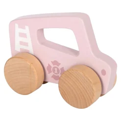 - Houten Duwautootje Roze-Small Foot New
