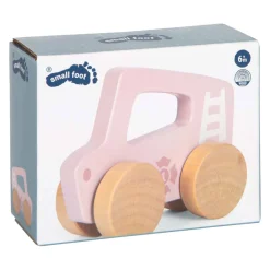 - Houten Duwautootje Roze-Small Foot New