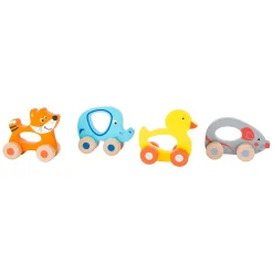 - Houten Duwfiguur Dier op Wielen-Small Foot Discount