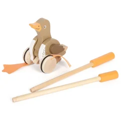 - Houten Duwfiguur Eend met Bewegende Kop>Small Foot Best