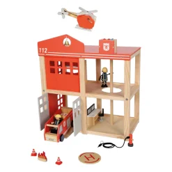 - Houten Grote Brandweerkazerne met Accessoires><noscript><img width=