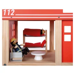 - Houten Grote Brandweerkazerne met Accessoires><noscript><img width=