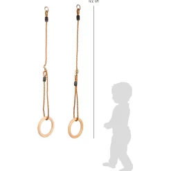  -  Houten Gymnastiek Ringen-Small Foot Hot