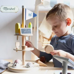  -  Houten Ijsjes met Houder, 15dlg.-Small Foot Best