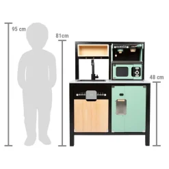 - Houten Industriele Keuken met Keukeneiland, 18dlg.>Small Foot Best