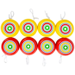 Small Foot - Houten Jojo Geel en Rood, Set van 8 New