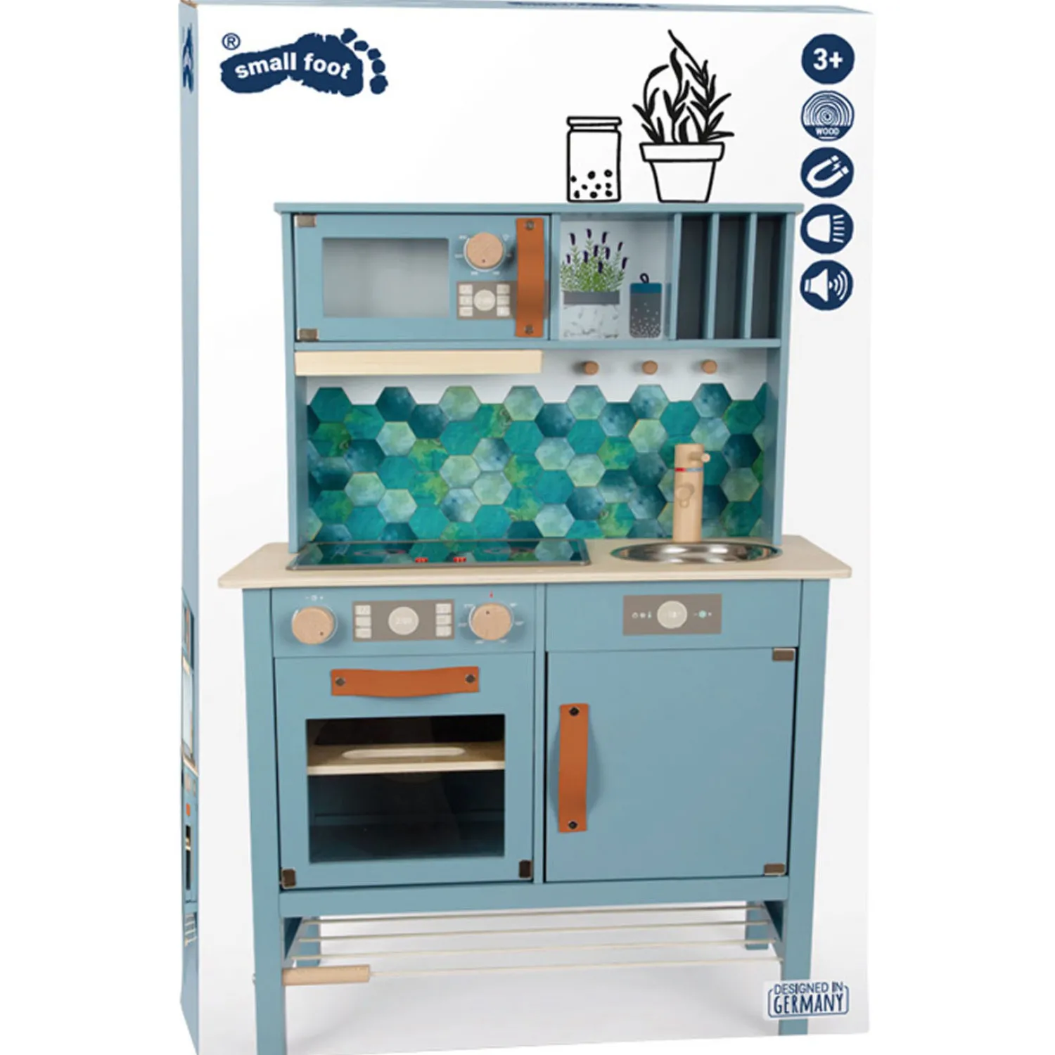 - Houten Kinderkeuken Blauw, 7dlg.>Small Foot Best