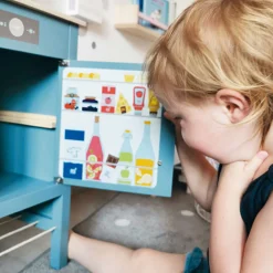 - Houten Kinderkeuken Blauw, 7dlg.><noscript><img width=