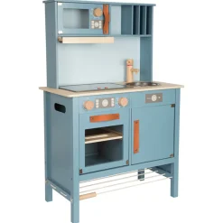 - Houten Kinderkeuken Blauw, 7dlg.><noscript><img width=