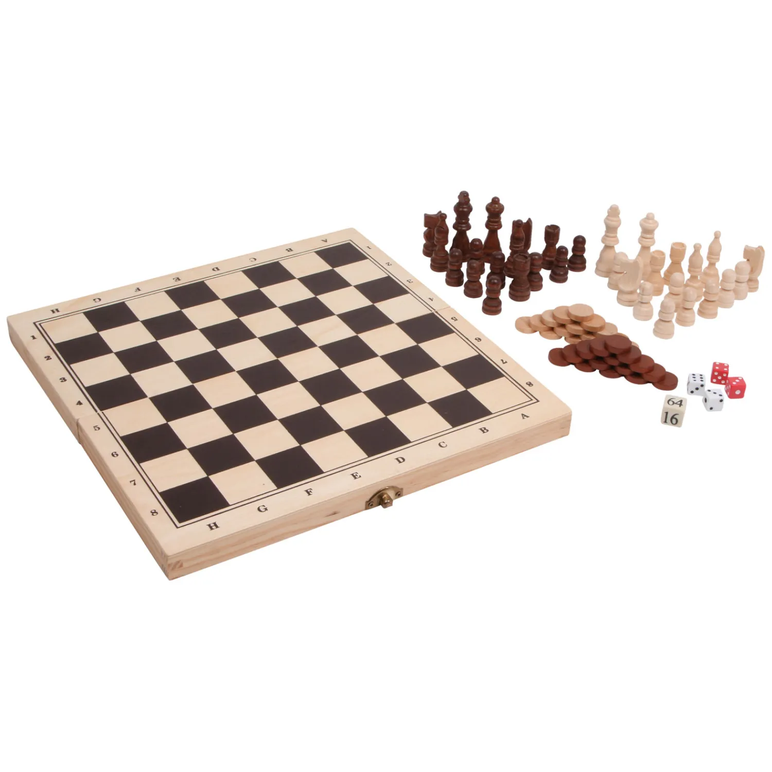 - Houten Klassieke Spellen 3in1 in Kist>Small Foot Sale