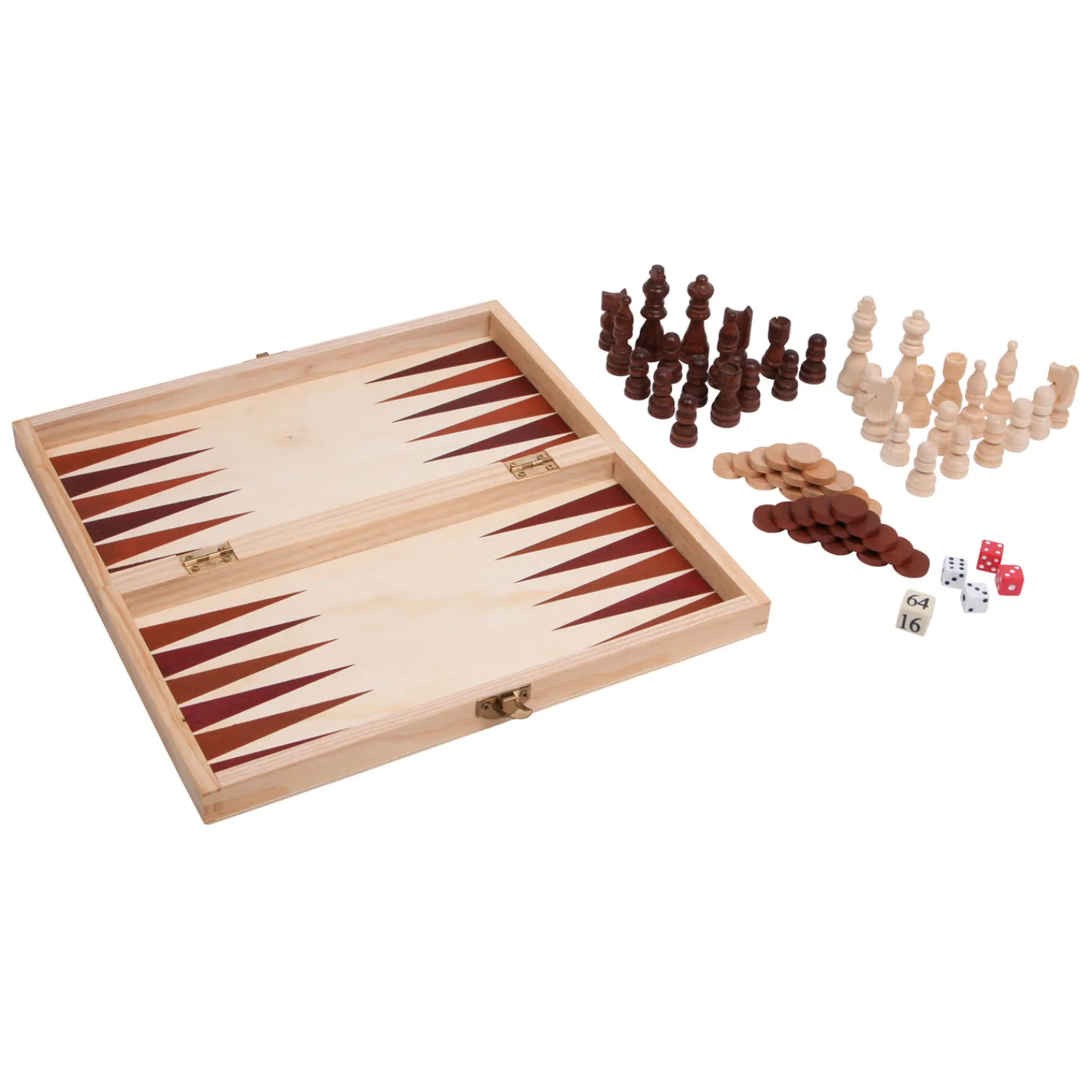 - Houten Klassieke Spellen 3in1 in Kist>Small Foot Sale