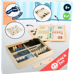Small Foot  -  Houten Klassieke Spellen 9in1 Sale