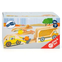 Small Foot - Houten Knikkerbaan Junior Bouwplaats, 10dlg. Sale