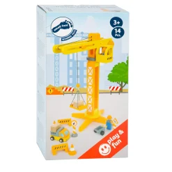 - Houten Kraan Bouwplaats met Accessoires, 14dlg.>Small Foot Online