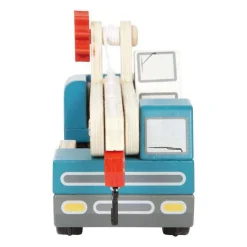 Small Foot - Houten Kraanwagen Blauw met Pallet Online
