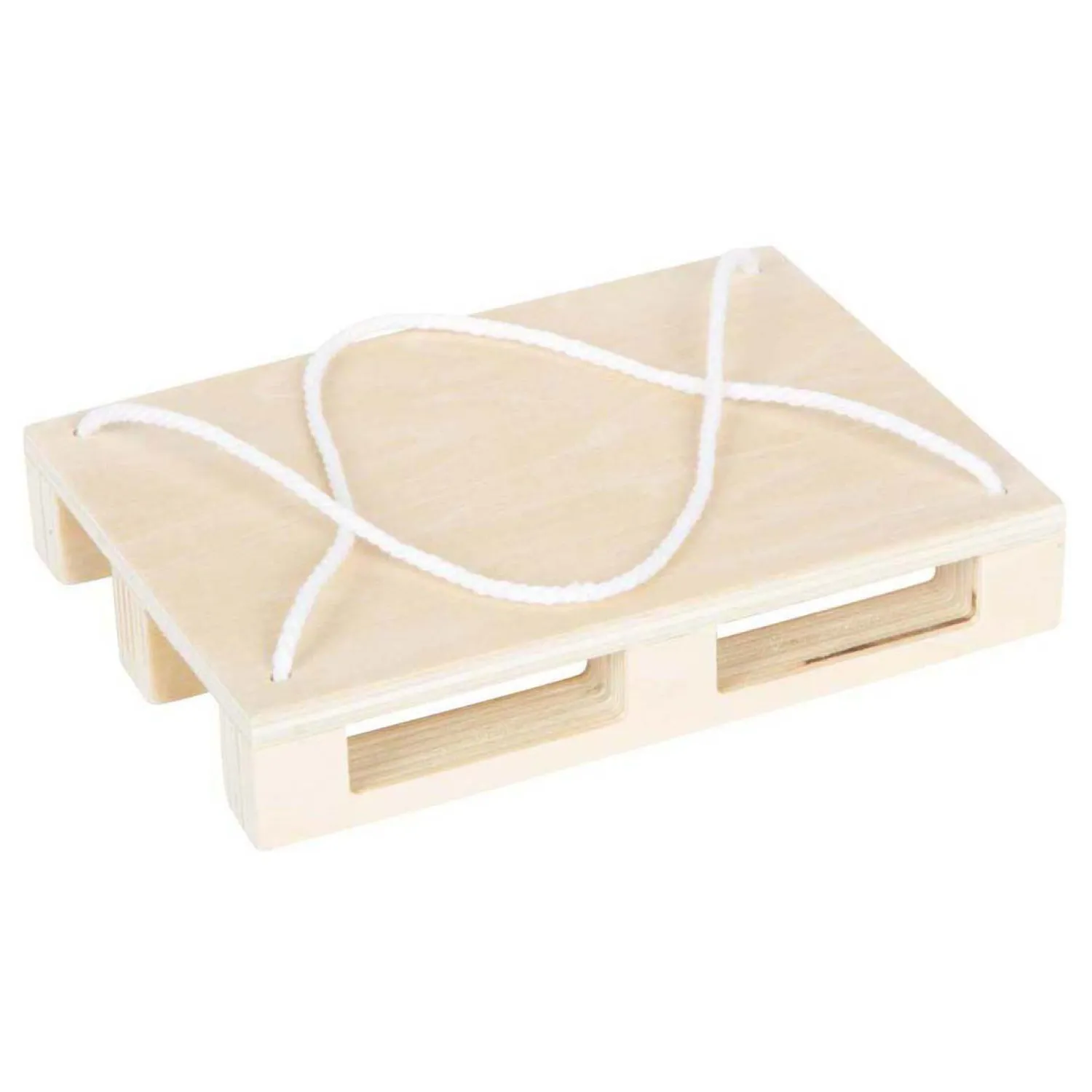 Small Foot - Houten Kraanwagen Blauw met Pallet Online