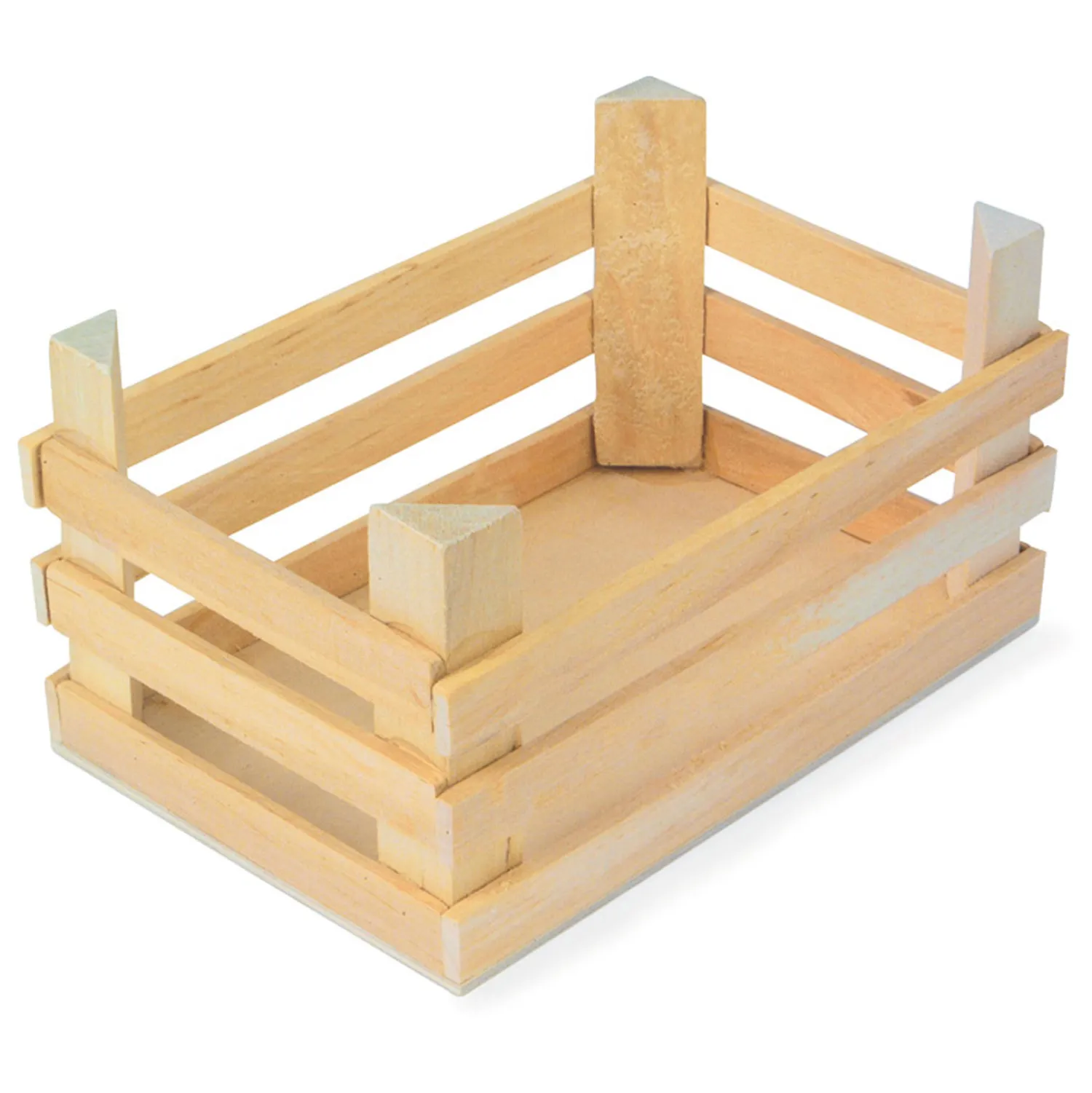 Small Foot - Houten Kratjes Groot 18x12x9,5cm, Set van 3 Best