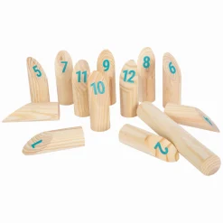 - Houten Kubb met Nummers Werpspel in Tas, 13dlg.-Small Foot Discount