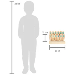 - Houten Kubb met Nummers Werpspel in Tas, 13dlg.-Small Foot Discount