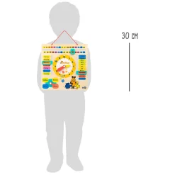 Small Foot - Houten Leerbord Klok Kijken Muis - Duitstalig Hot