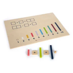 - Houten Leerbox met Rekenstaven en Rekenblokjes Set-Small Foot Outlet