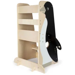 - Houten Leertoren Penguin Wild Life, 92cm>Small Foot