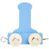 - Houten Lettertrein Blauw - I - 12 stuks>Small Foot Sale