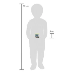 Small Foot - Houten Lettertrein Polar - Wagon Blauw Groen - 12 stuks Outlet