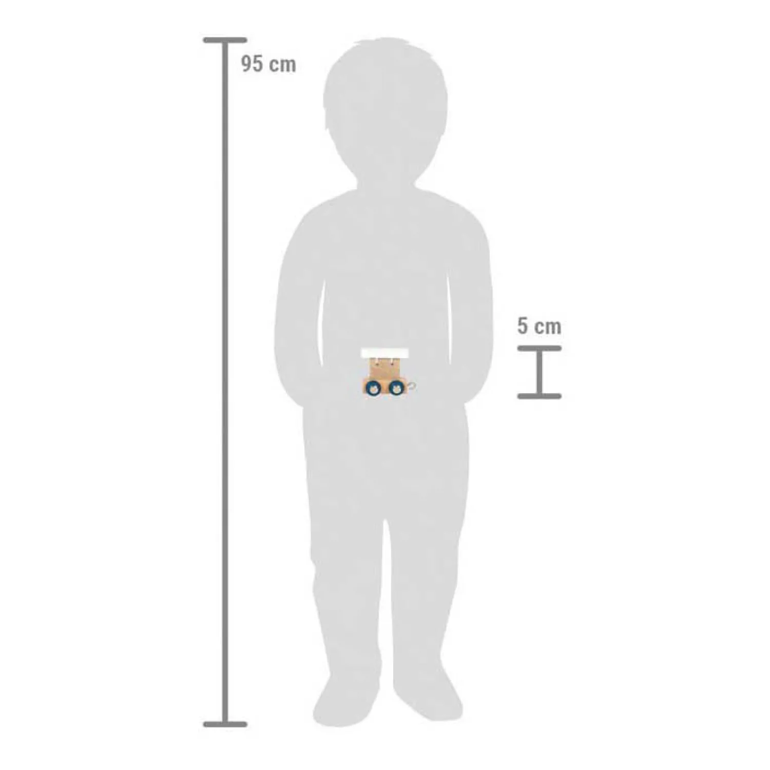 - Houten Lettertrein Polar - Wagon Wit - 12 stuks>Small Foot Outlet