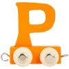 - Houten Lettertrein Oranje - P - 12 stuks>Small Foot New