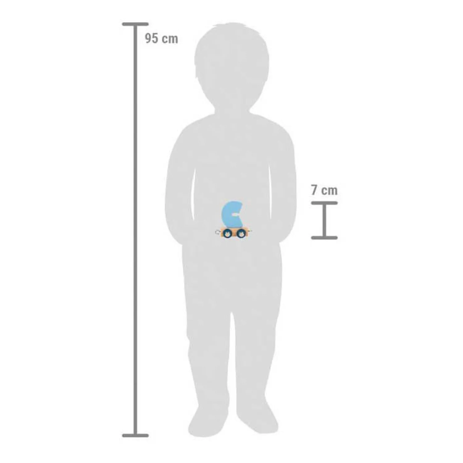 Small Foot - Houten Lettertrein Polar - C