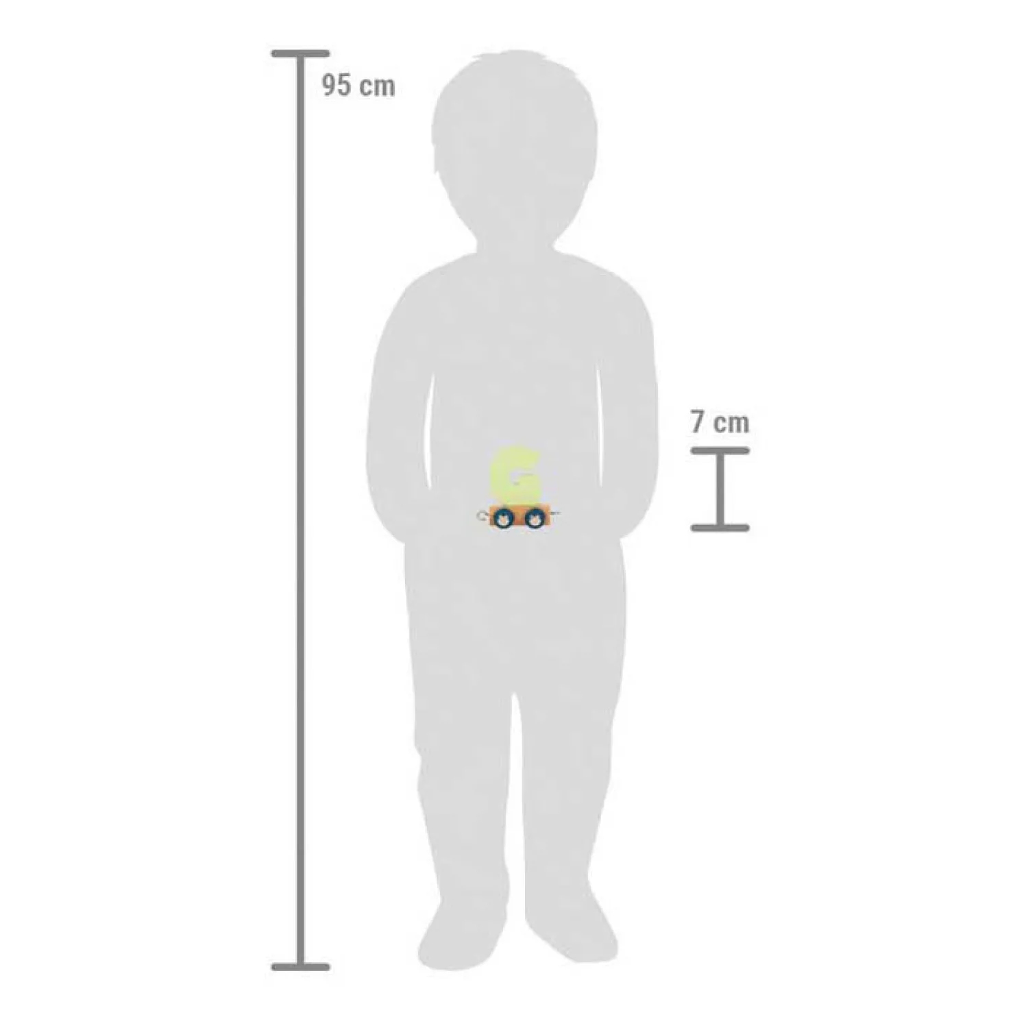 Small Foot - Houten Lettertrein Polar - G Hot