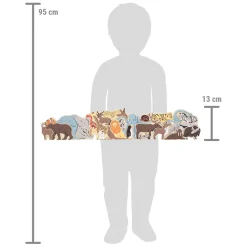 - Houten Letter en Vormenpuzzel Dieren, 26st.-Small Foot Best