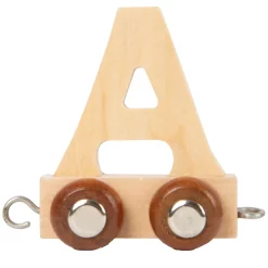 - Houten Lettertrein - A-Small Foot Hot