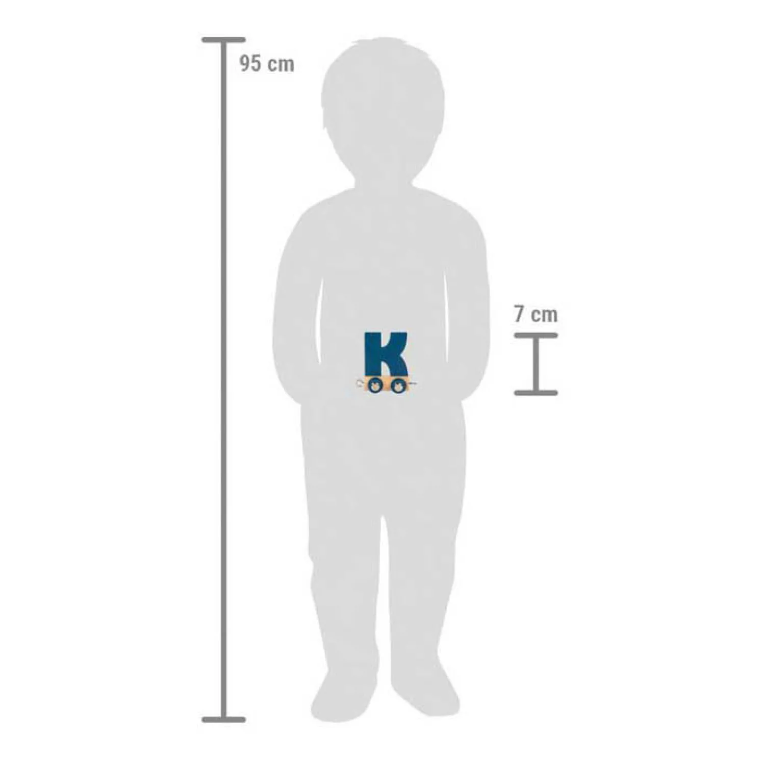 Small Foot - Houten Lettertrein Polar - K Hot