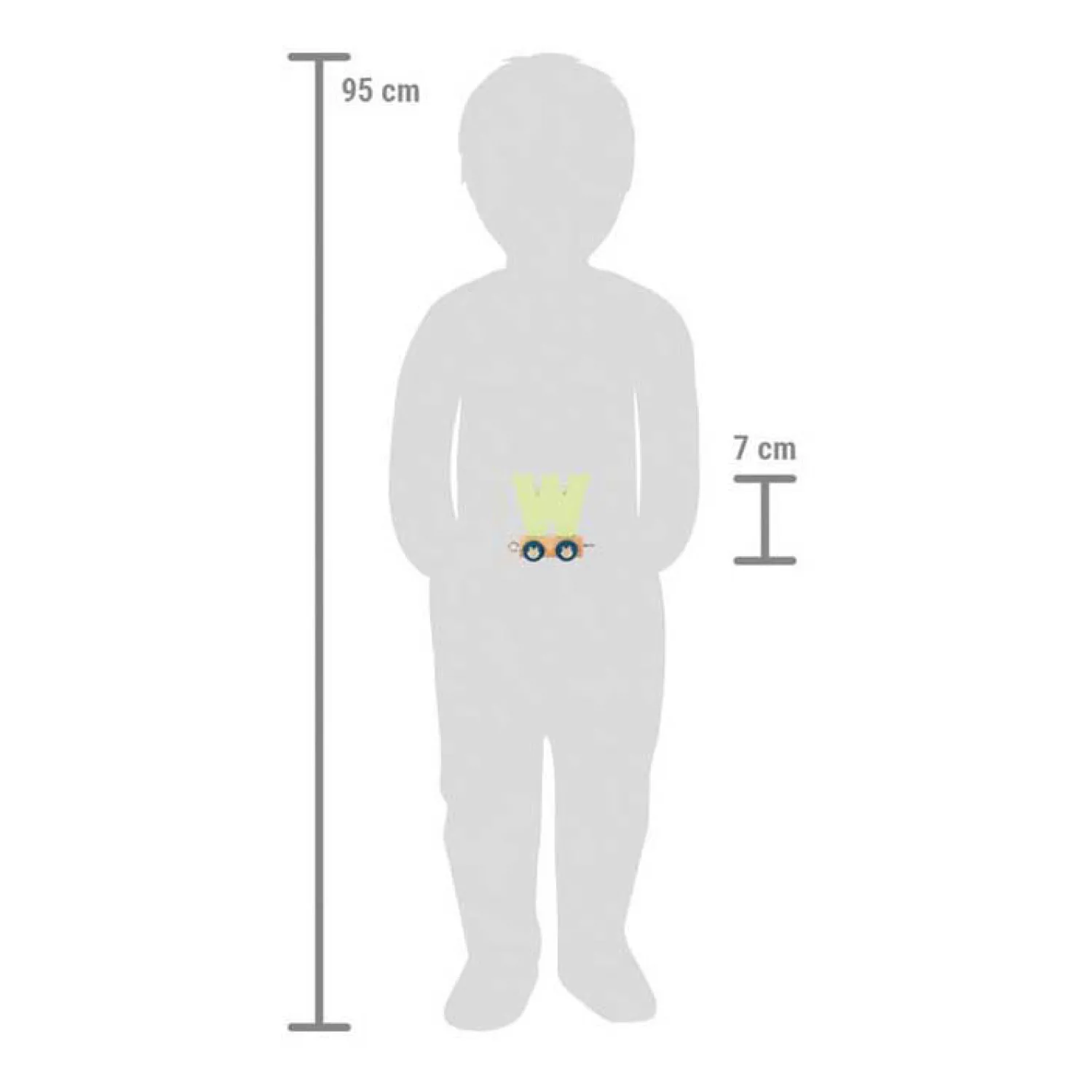 - Houten Lettertrein Polar - W-Small Foot Clearance