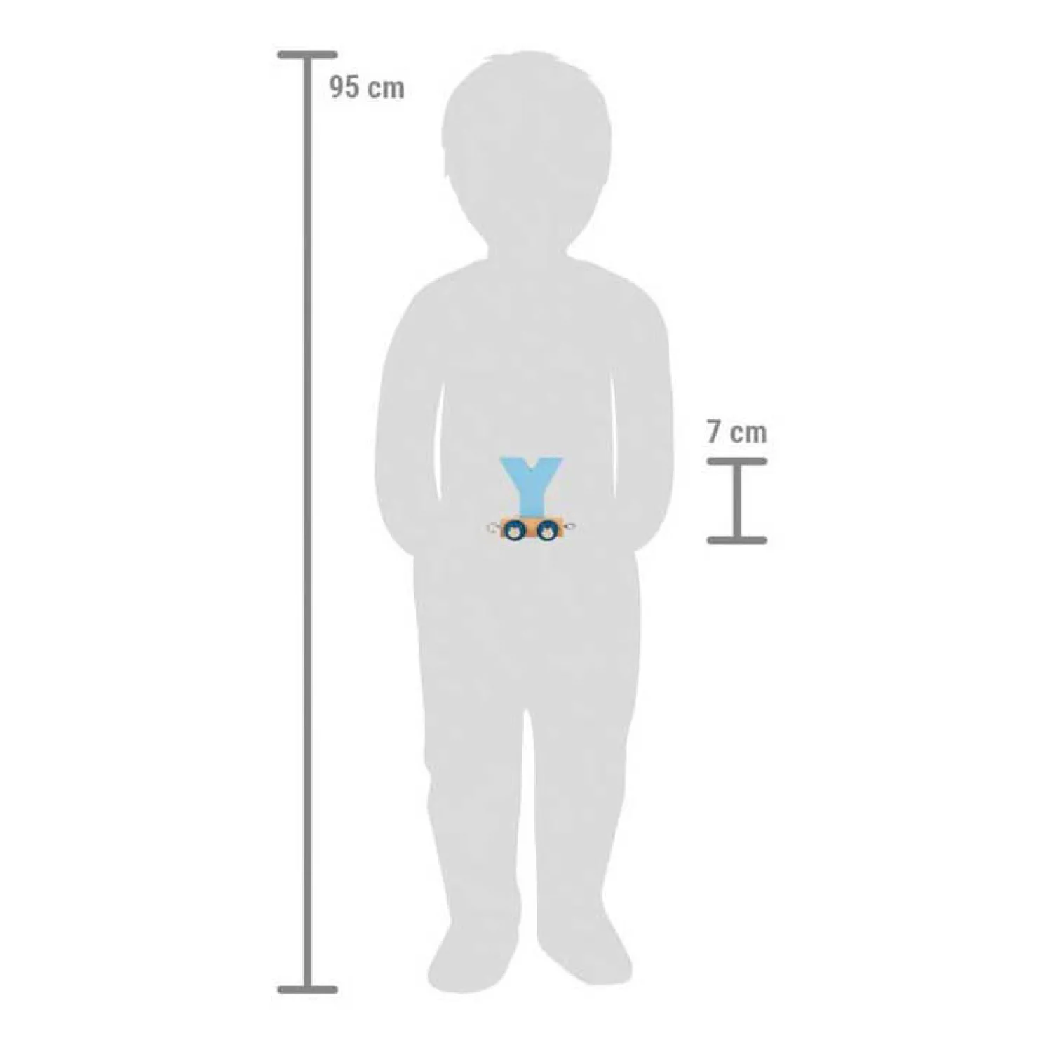 Small Foot - Houten Lettertrein Polar - Y New