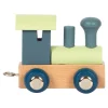 - Houten Lettertrein Polar - Locomotief Blauw Groen - 12 stuks>Small Foot Best