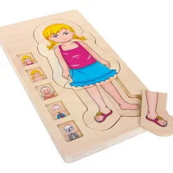  -  Houten Lichaamspuzzel Meisje, 29st.>Small Foot Best