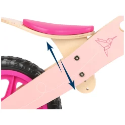 - Houten Loopfiets Kolibrie Roze-Small Foot Outlet