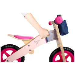- Houten Loopfiets Kolibrie Roze-Small Foot Outlet