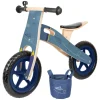 Small Foot - Houten Loopfiets Vliegtuig Blauw Hot