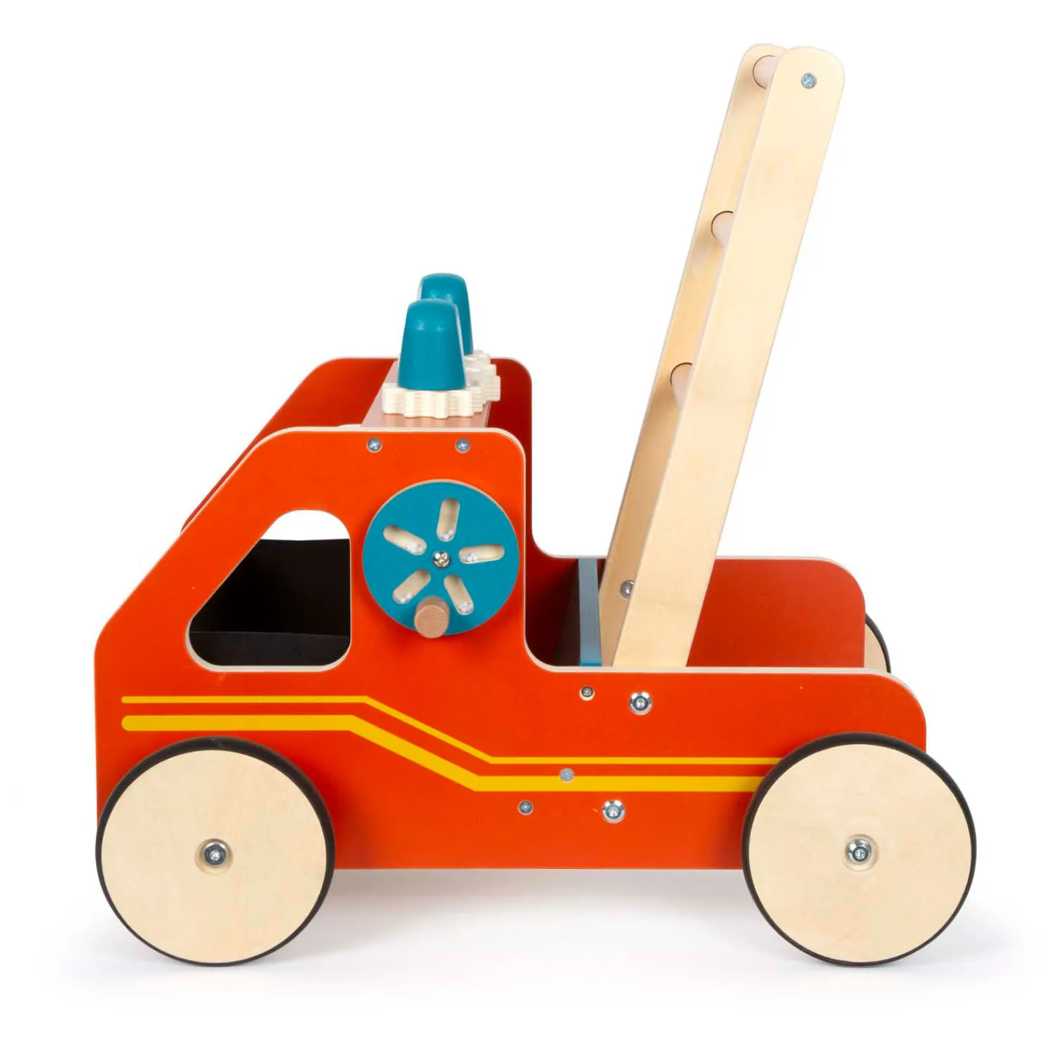 Small Foot - Houten Loopwagen Brandweer New